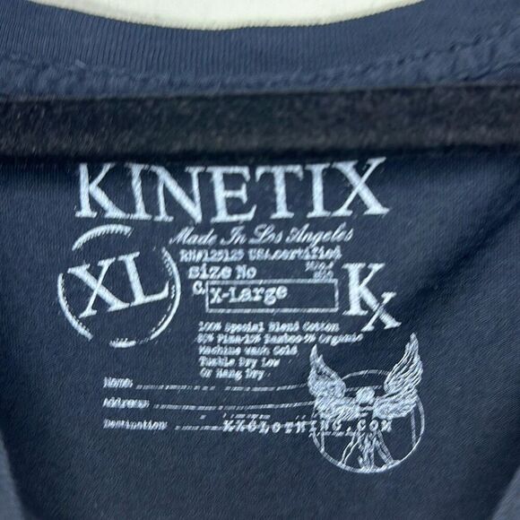 Kinetix Mens Black Boxing Sidekick Gym Saturday Nights 3 Rounds Shirt Size‎ XL - Picture 4 of 6